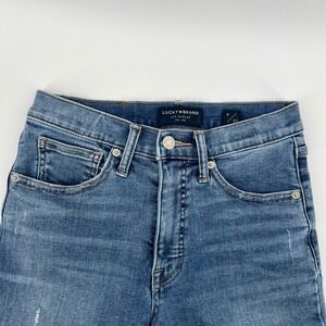 Lucky Brand High Rise Skinny Ankle Jeans‎ Distressed Women's Size 4/27 Denim